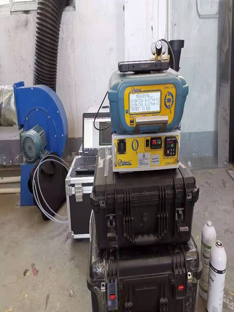 汽油車(chē)監(jiān)測(cè)現(xiàn)場(chǎng)驗(yàn)證測(cè)試非甲烷總烴濃度變化