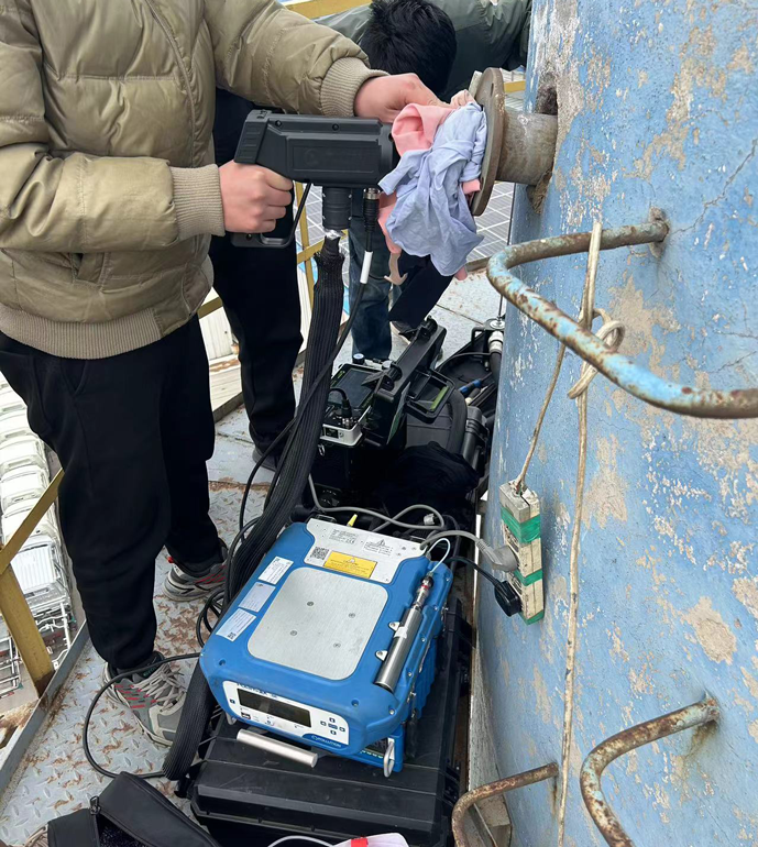 配合濰坊市站在機(jī)械公司進(jìn)行非甲烷總烴測(cè)試